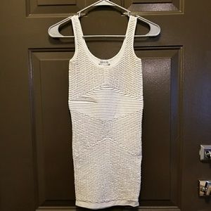 White bodycon Bebe dress size m/l